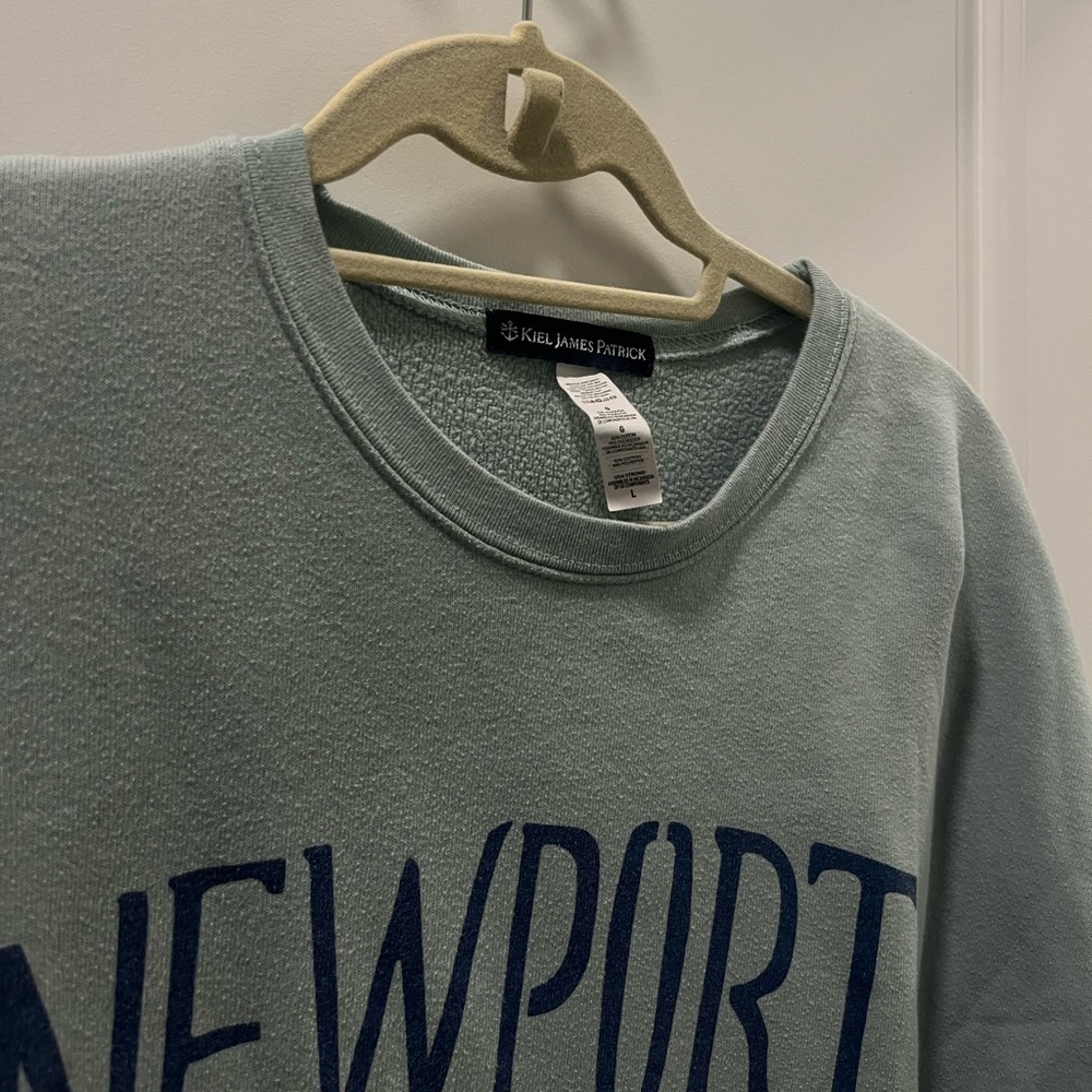 Kiel James Patrick crew neck turquoise - Picture 2 of 2